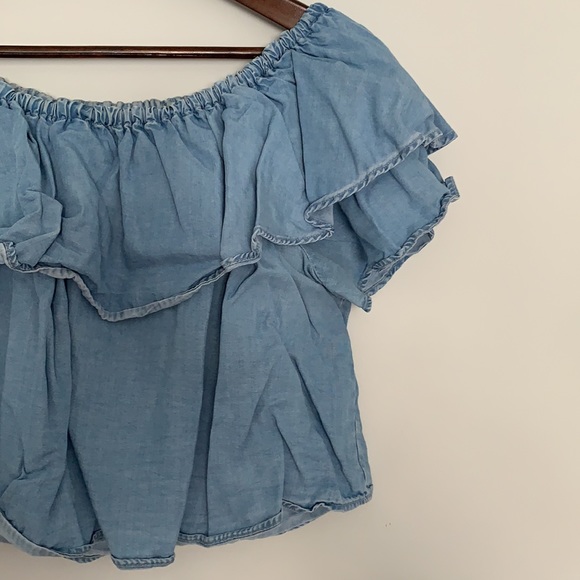 Zara Premium Denim Collection Top - Picture 5 of 5